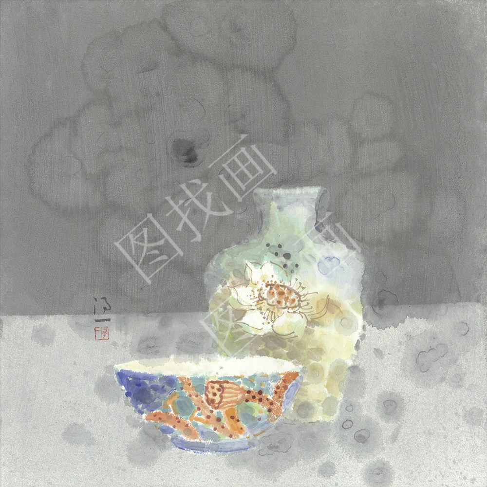 （58）得一  水墨60X60cm